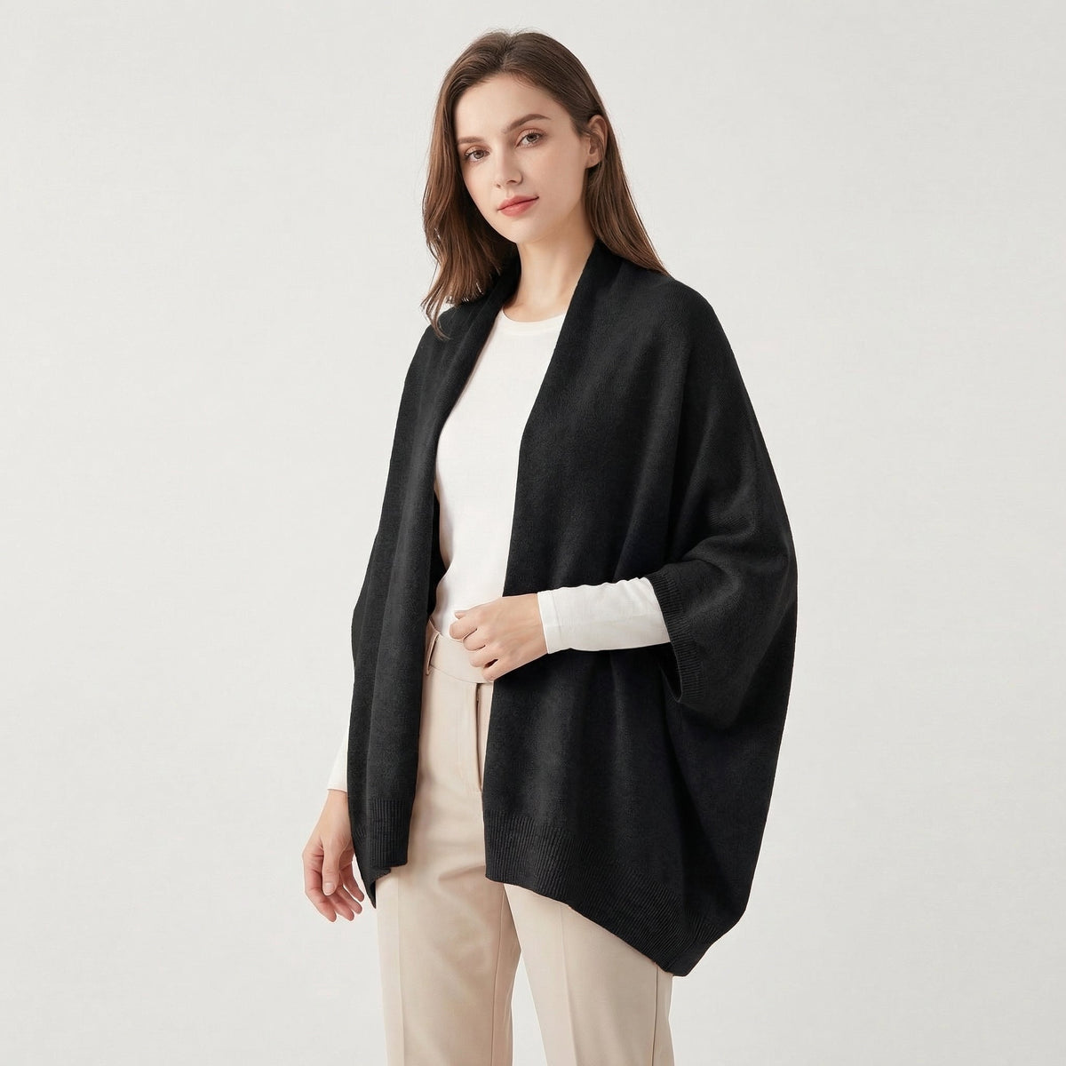 Cascade | Oversized Batwing Knit Shawl