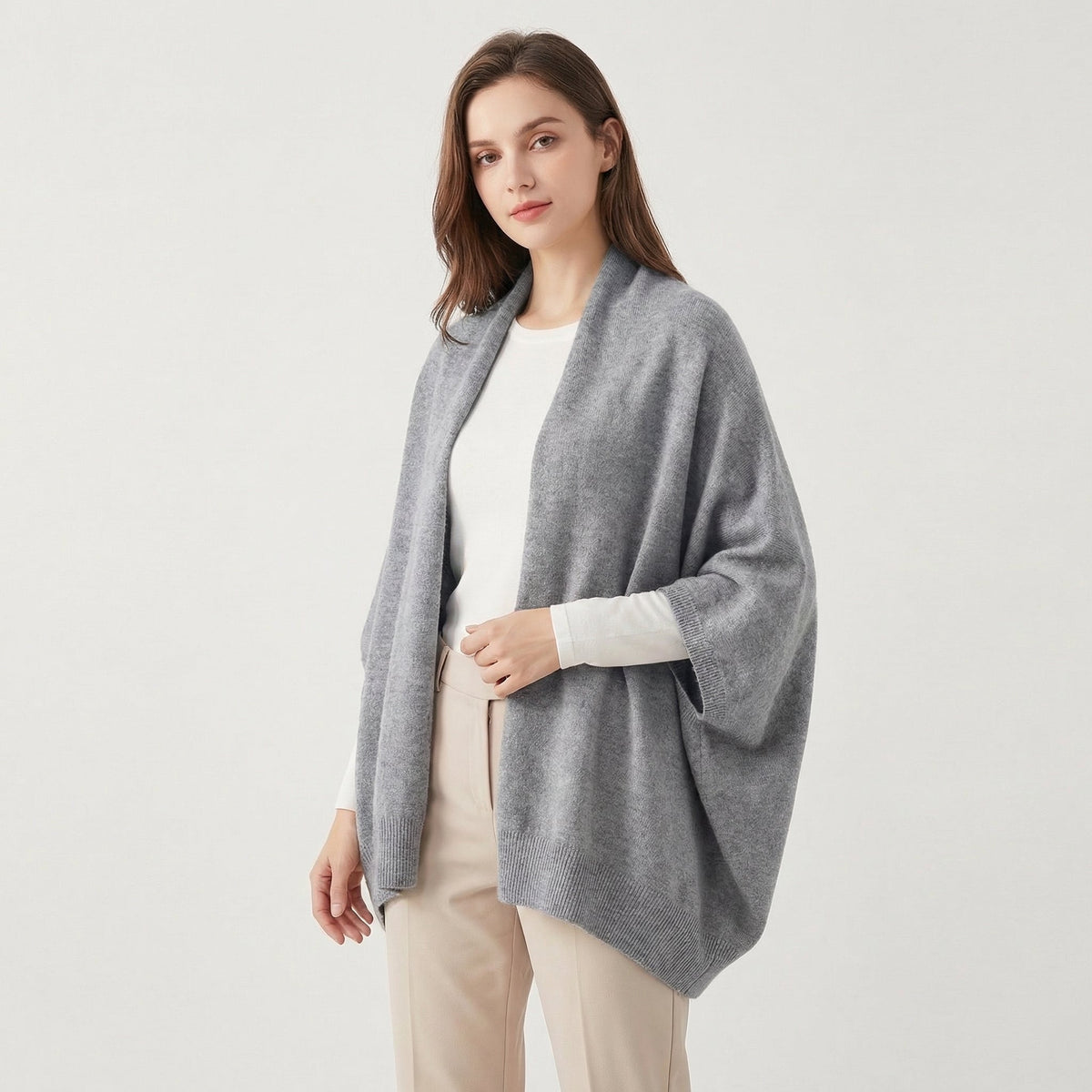 Cascade | Oversized Batwing Knit Shawl