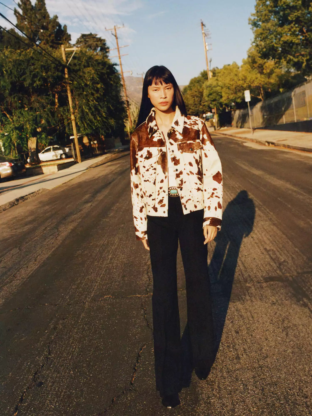 Cassidy | Cow Print Western Jacket