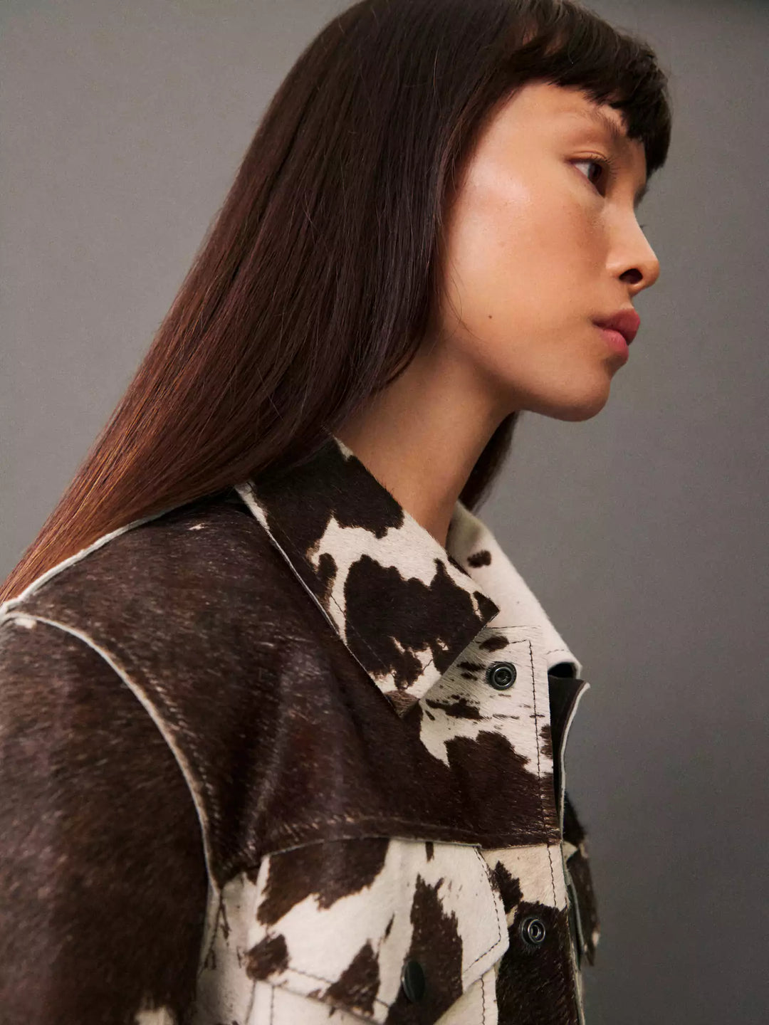 Cassidy | Cow Print Western Jacket