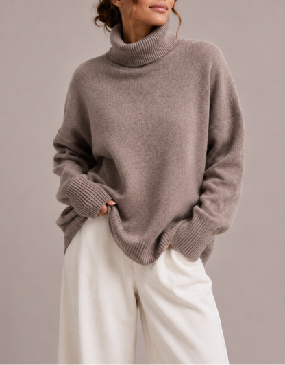Charlotte | Oversized Turtleneck Knit Sweater