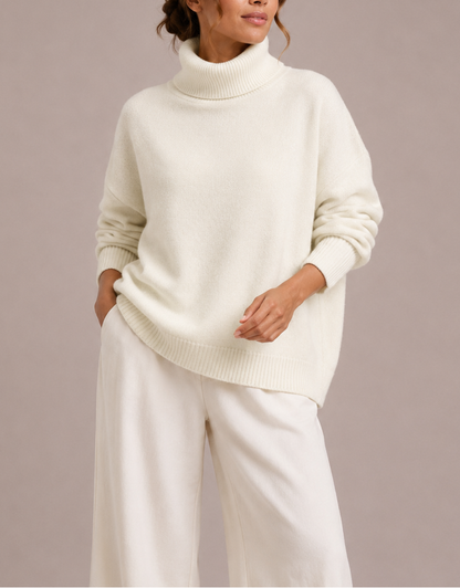 Charlotte | Oversized Turtleneck Knit Sweater