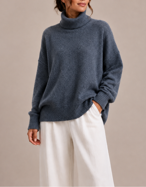 Charlotte | Oversized Turtleneck Knit Sweater