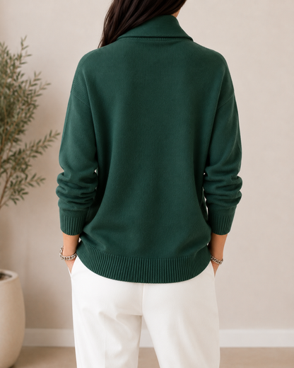 Della | Relaxed Fit V Neck Knit Jumper
