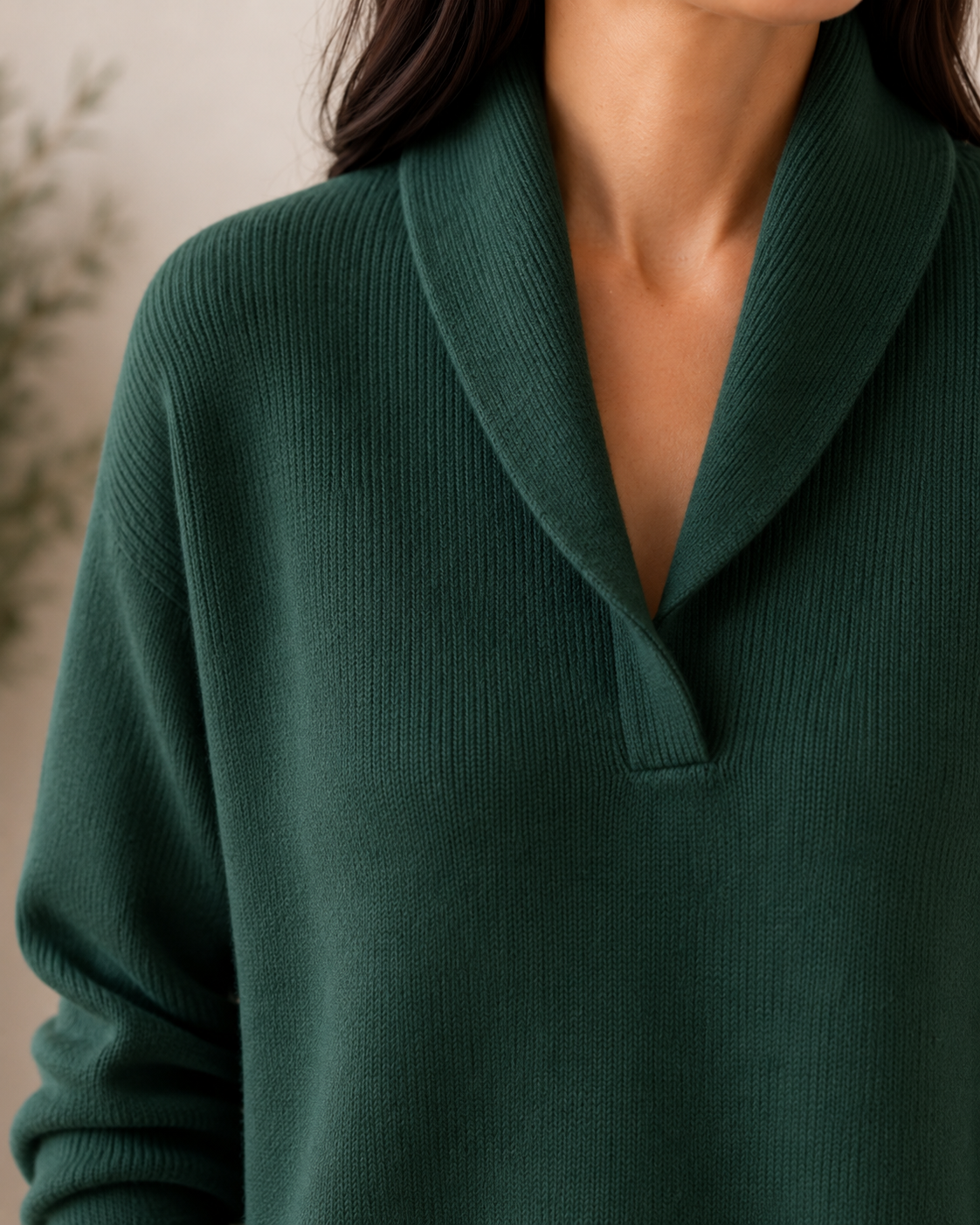Della | Relaxed Fit V Neck Knit Jumper