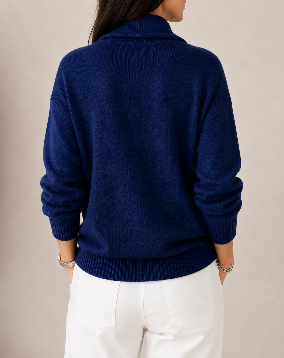 Blythe | Draped Cowl Neck Knit Jumper