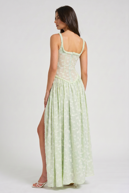 Clair Lace Split Maxi Dress