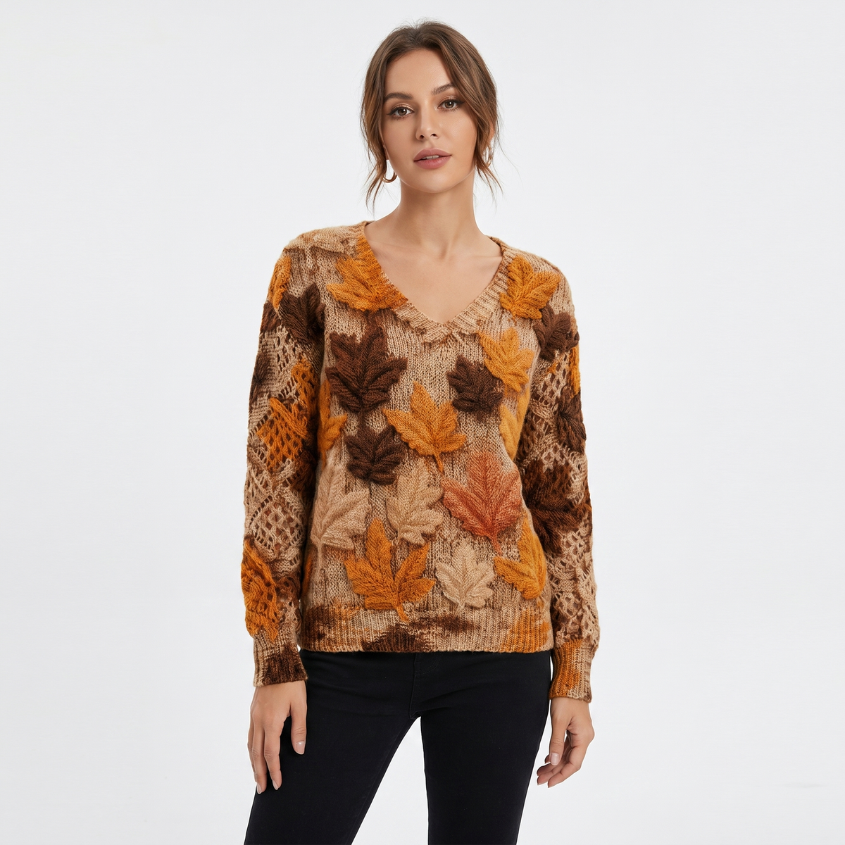 Clementine | Floral V-Neck Pullover