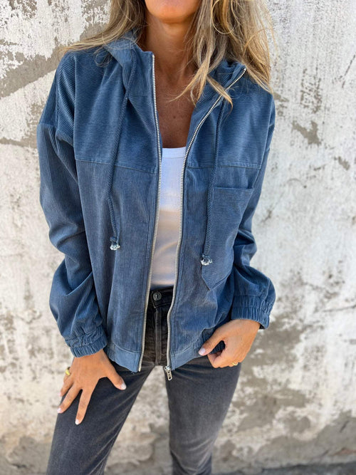 Concetta | Relaxed Fit Hooded Zip-Up Jacket