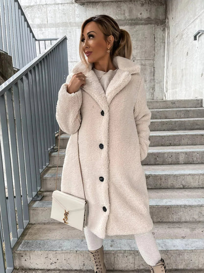 Cosette | Belted Plush Trench Coat