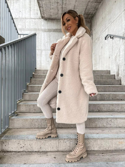 Cosette | Belted Plush Trench Coat