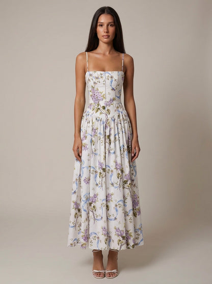 Cyske Floral Midi Dress