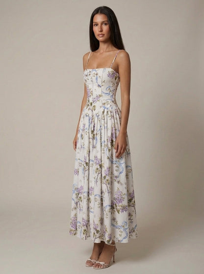 Cyske Floral Midi Dress