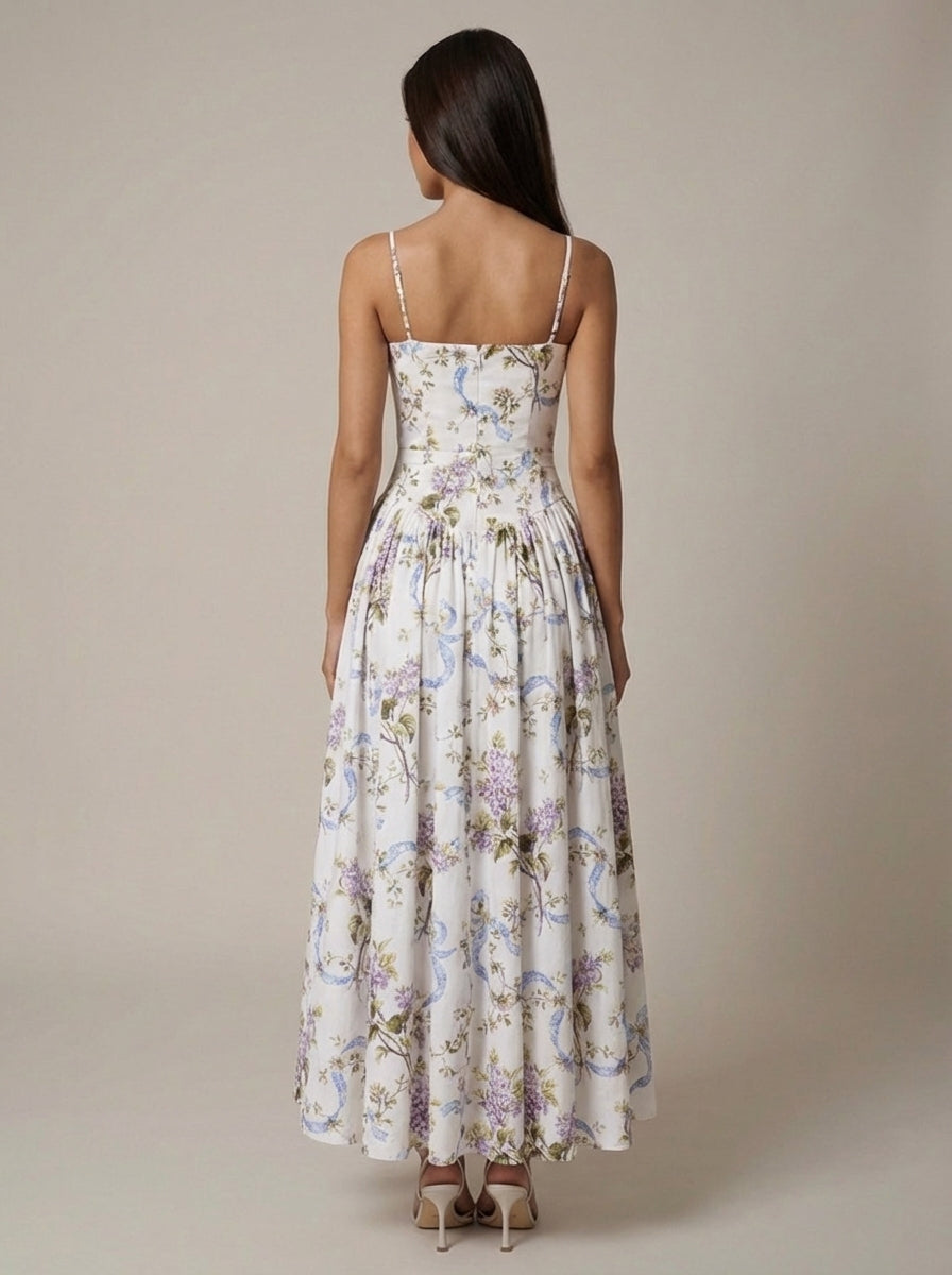 Cyske Floral Midi Dress