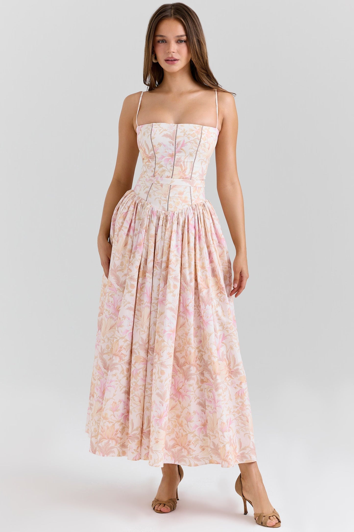 Cyske Floral Midi Dress