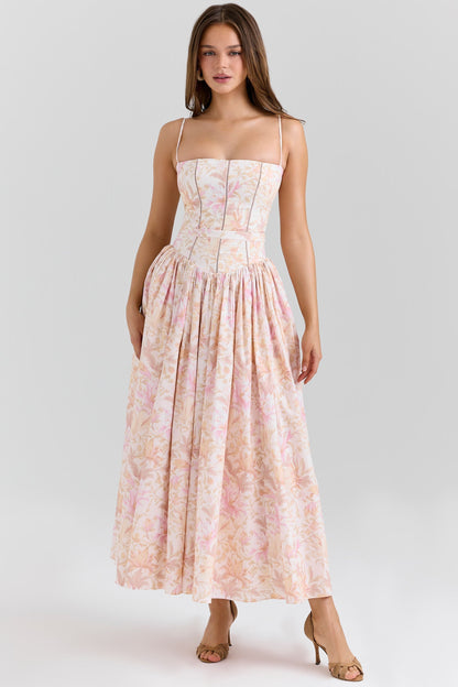 Cyske Floral Midi Dress