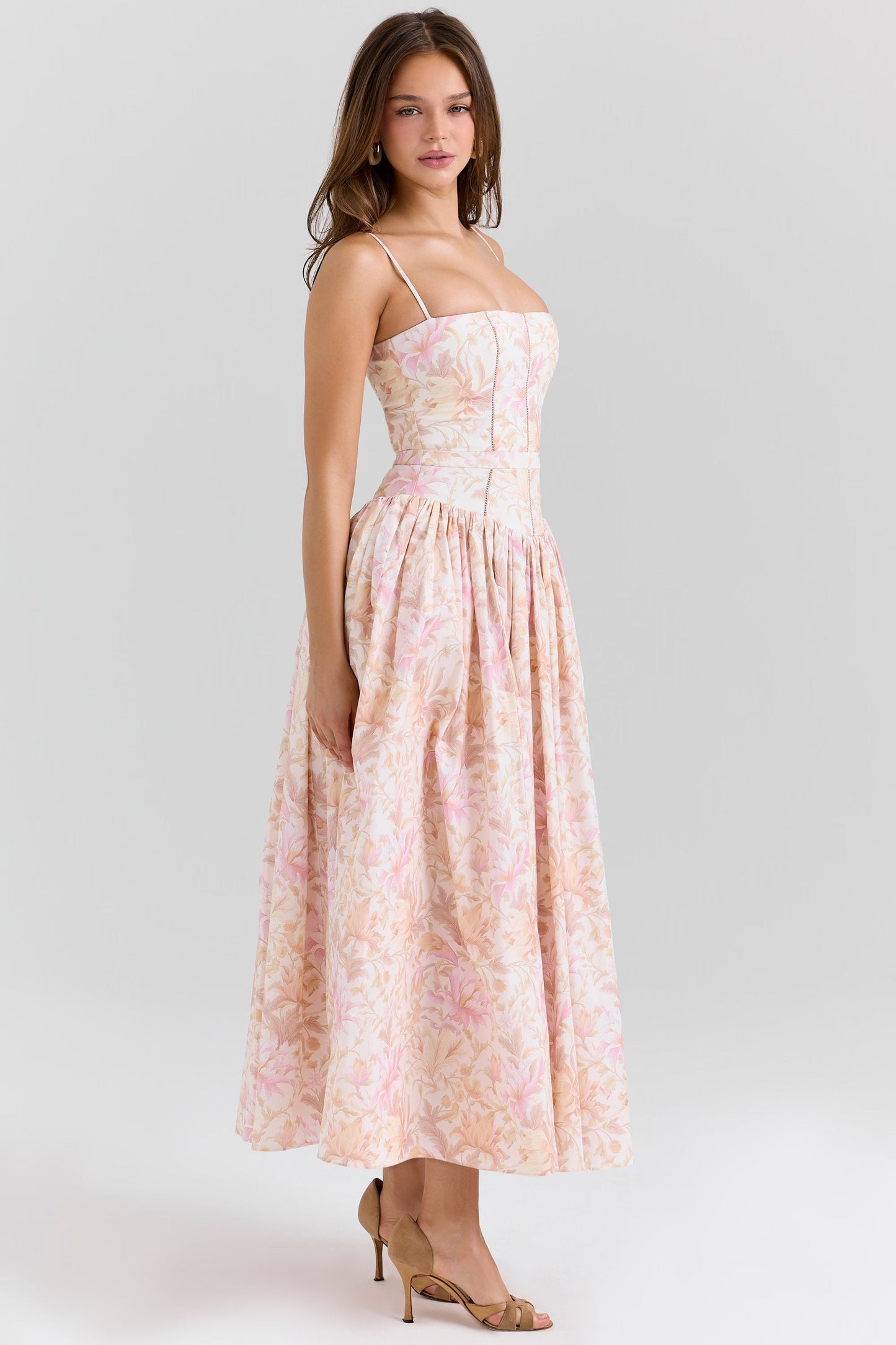 Cyske Floral Midi Dress