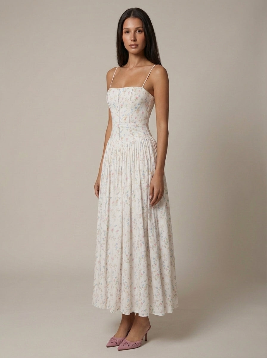 Cyske Floral Midi Dress