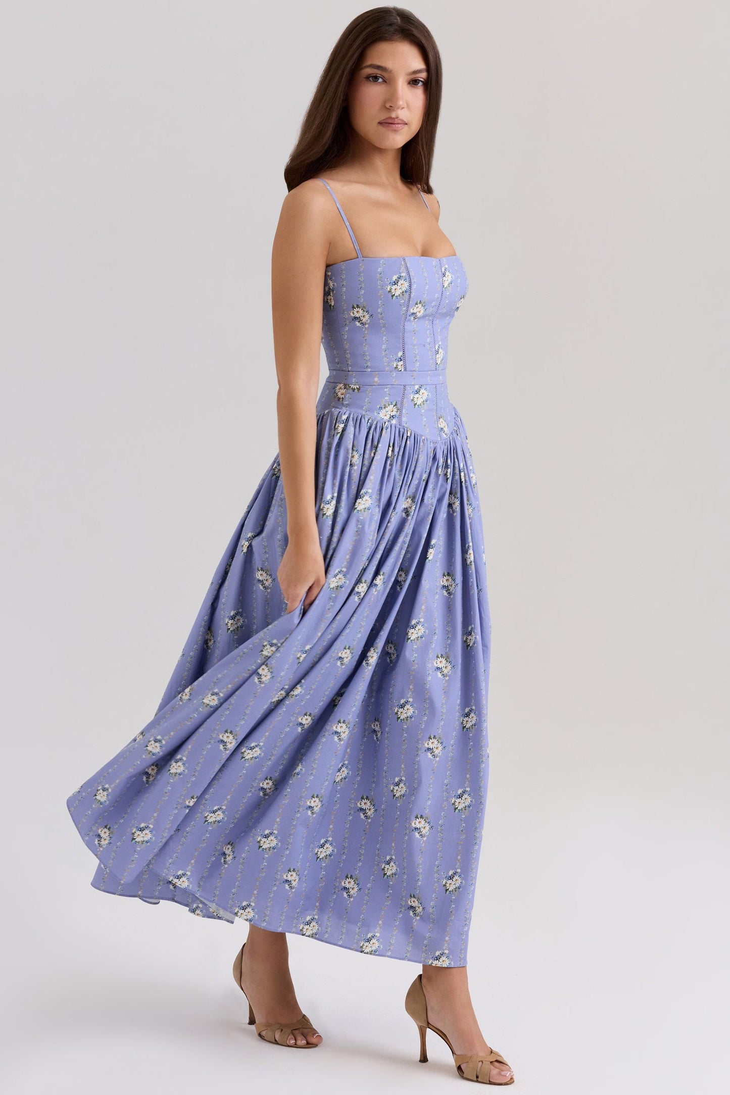 Cyske Floral Midi Dress