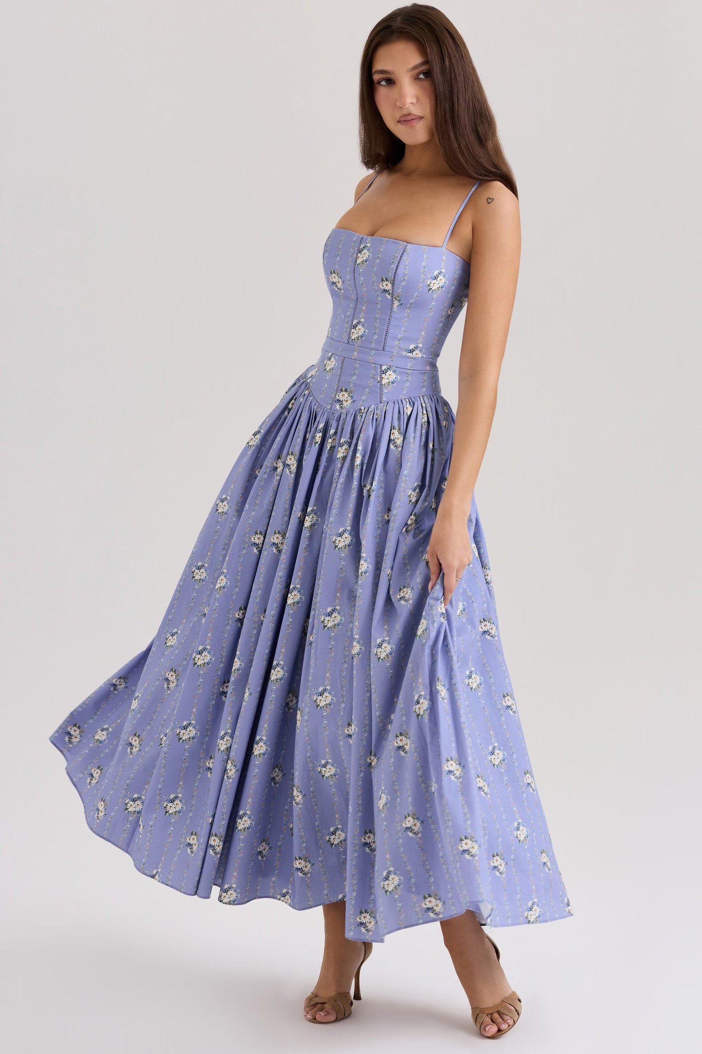 Cyske Floral Midi Dress