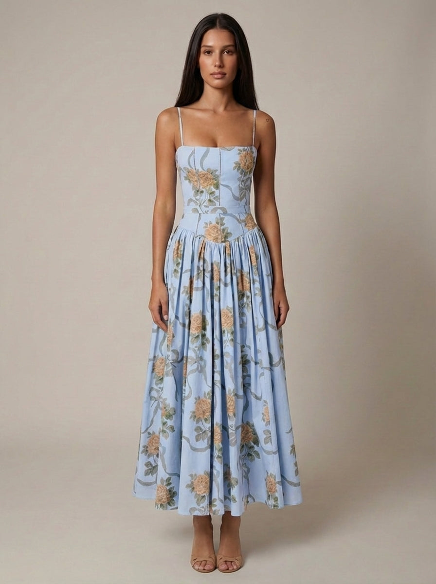 Cyske Floral Midi Dress