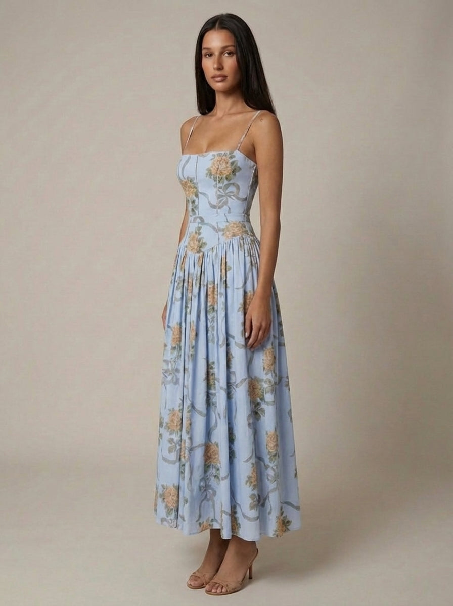 Cyske Floral Midi Dress