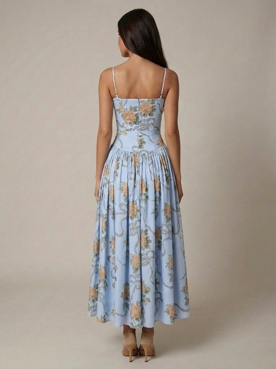 Cyske Floral Midi Dress