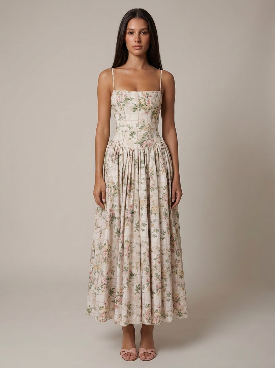 Cyske Floral Midi Dress