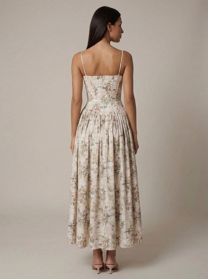 Cyske Floral Midi Dress