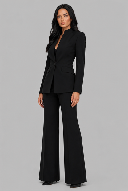 Delilah | Tailored Blazer Flared Trouser Suit Set