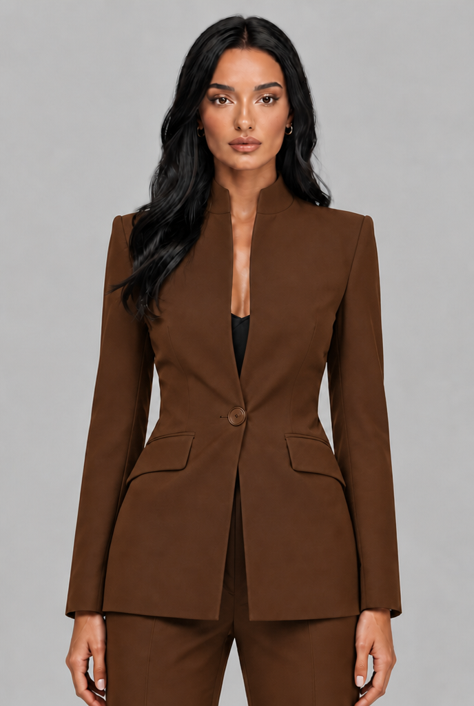 Delilah | Tailored Blazer Flared Trouser Suit Set