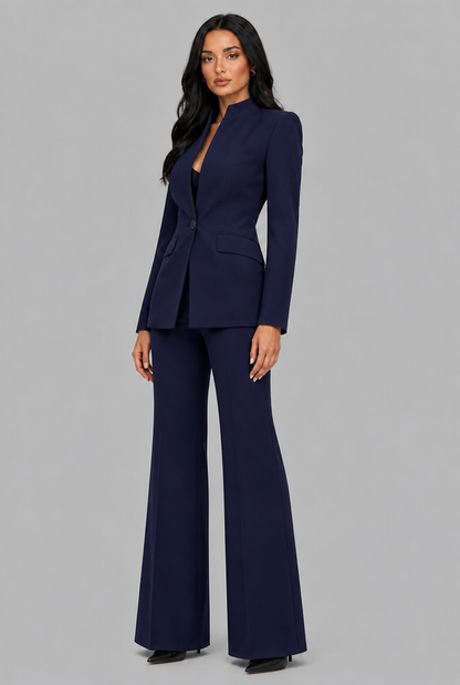 Delilah | Tailored Blazer Flared Trouser Suit Set