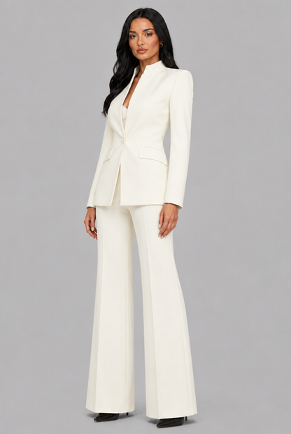 Delilah | Tailored Blazer Flared Trouser Suit Set