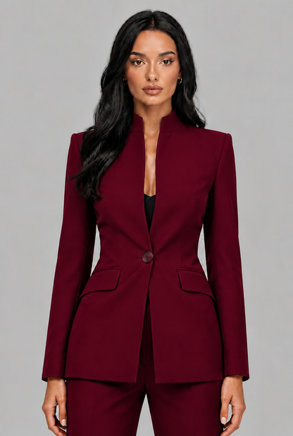 Delilah | Tailored Blazer Flared Trouser Suit Set