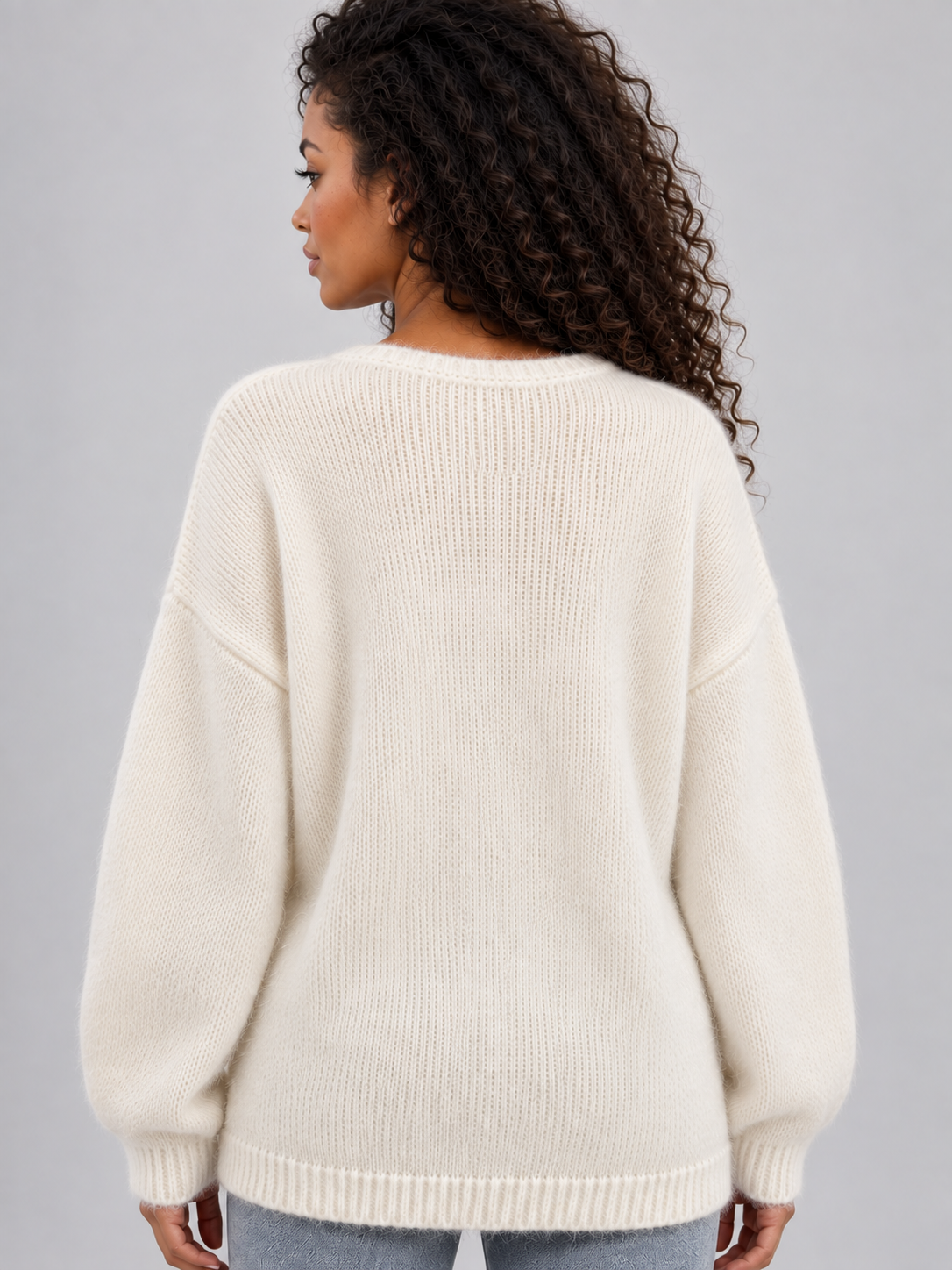 Doris | Pull en maille avec appliqués floraux