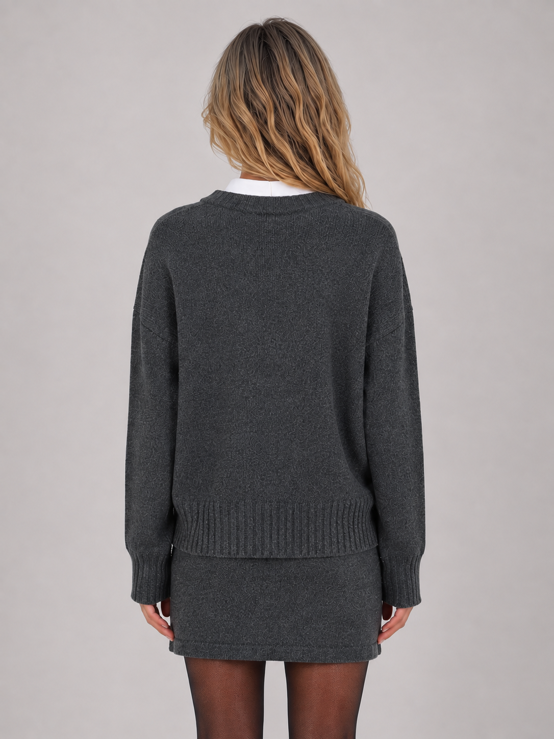 Dorothy | Conjunto de falda tipo jumper de punto de dos piezas