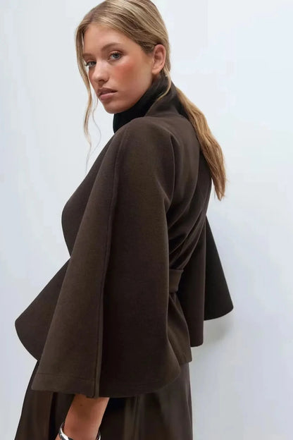 Elsie Belt Cape Jacket