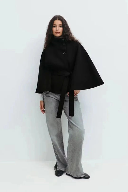 Elsie Belt Cape Jacket