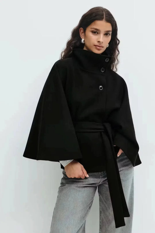 Elsie Belt Cape Jacket