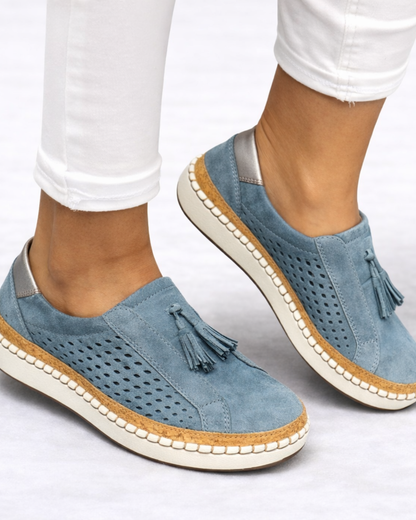 Elsie | Orthopedic Suede Tassel Slip-On Comfort Shoes