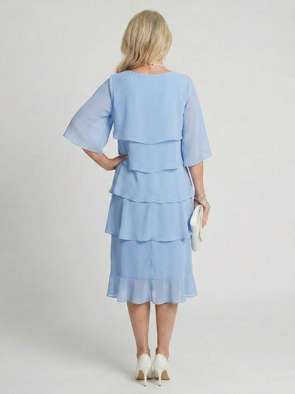 Evelyn | Layered Tier Midi Dress