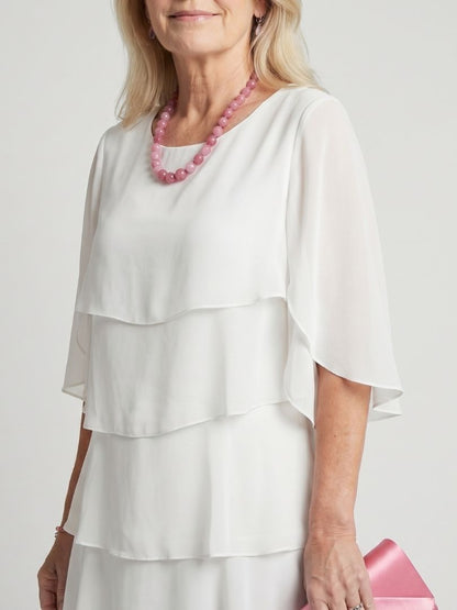 Evelyn | Layered Tier Midi Dress