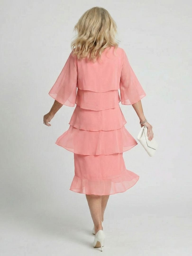 Evelyn | Layered Tier Midi Dress