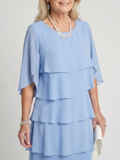 Evelyn | Layered Tier Midi Dress