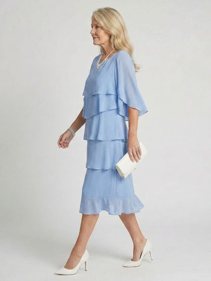 Evelyn | Layered Tier Midi Dress