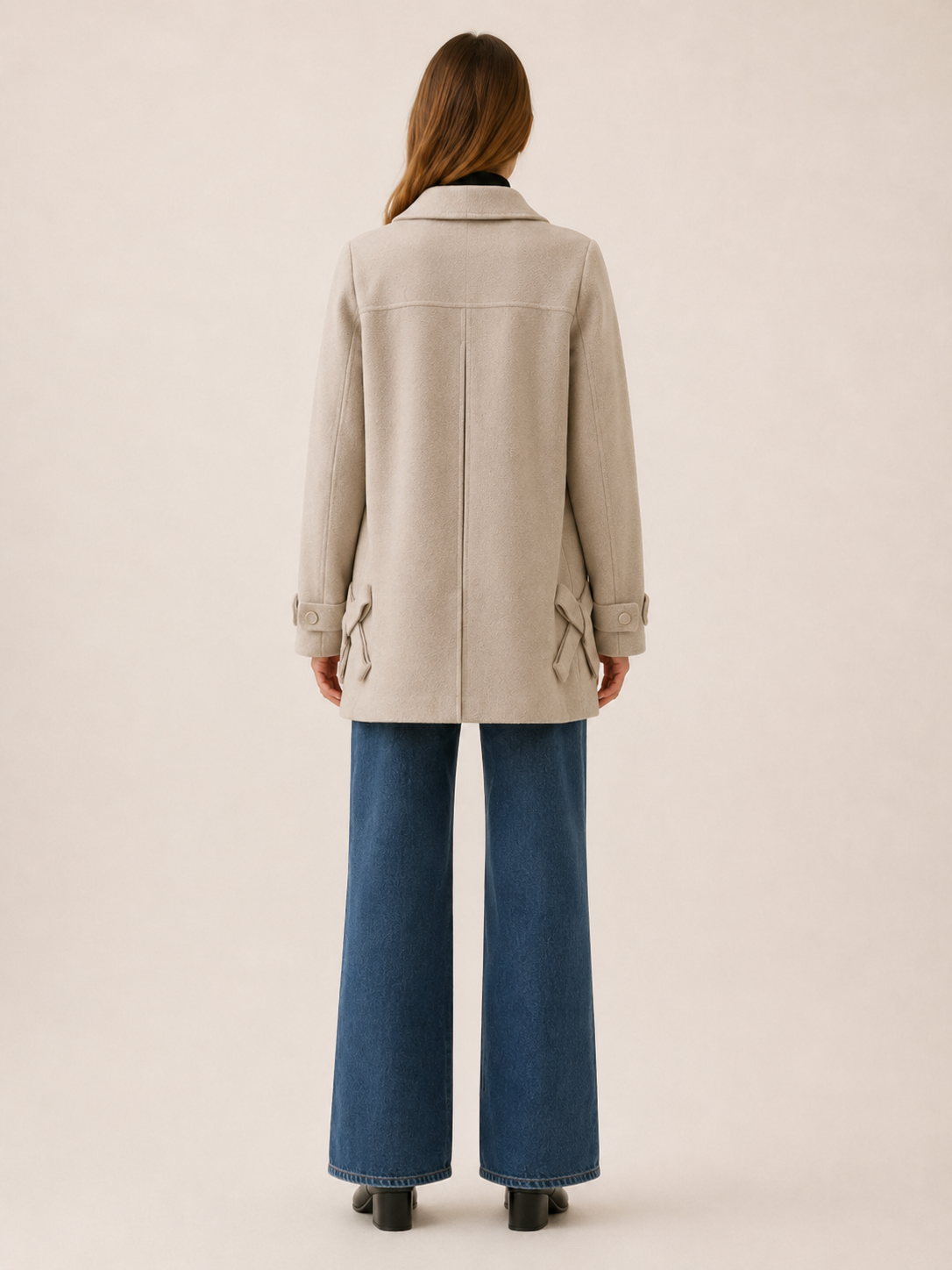 Evelyn | Tailored Button Up Long Coat