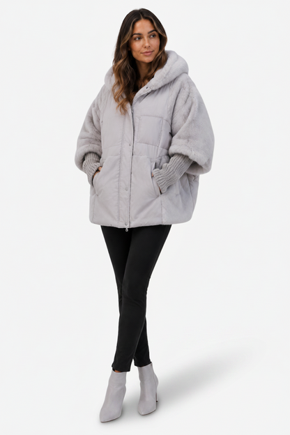 Felicity | Faux Fur Hooded Oversized Jacket