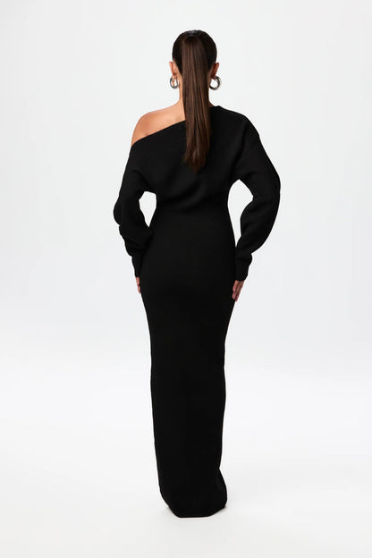 Florine Off Shoulder Knit Maxi Dress