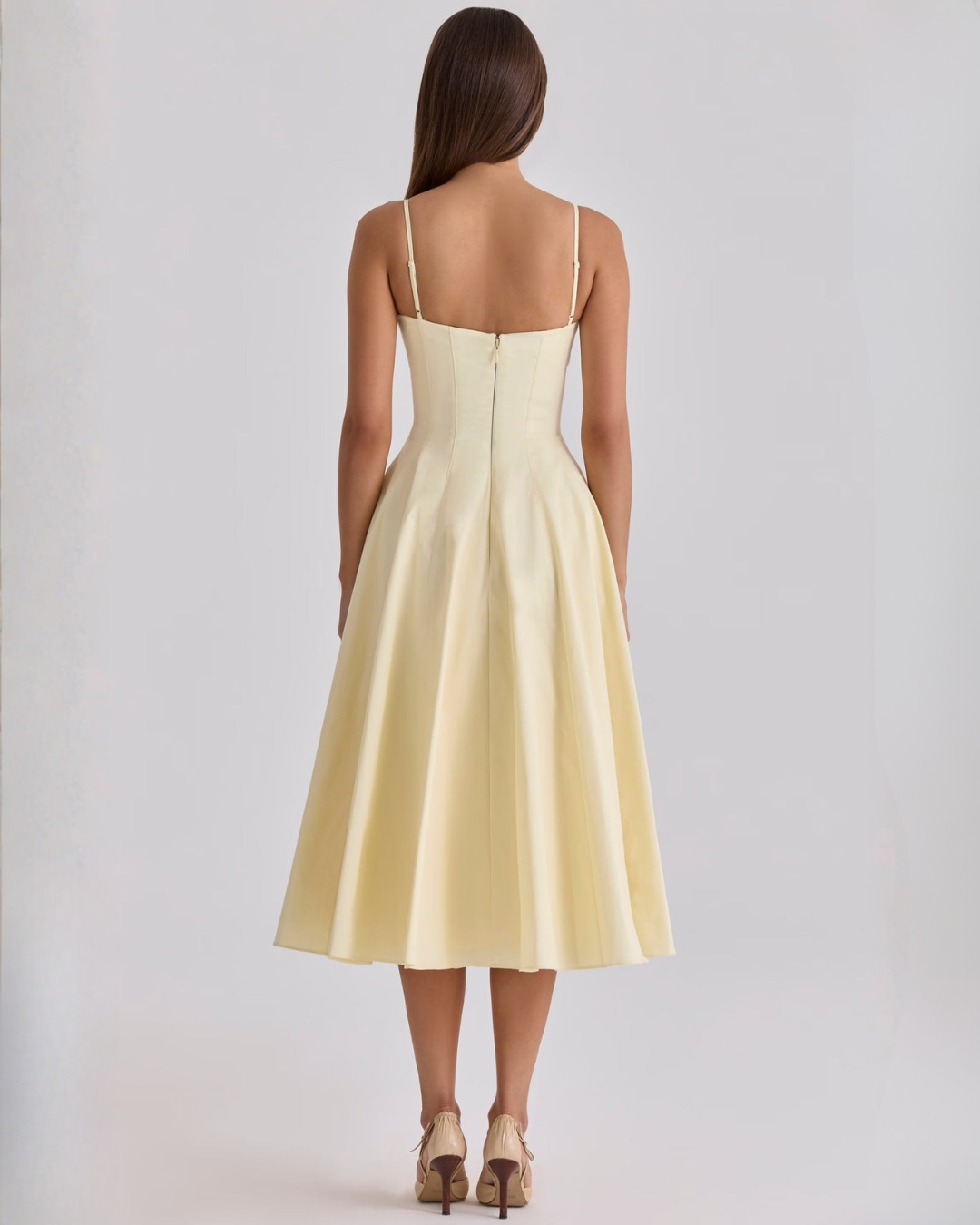Francis Gathered Bust Midi Dress