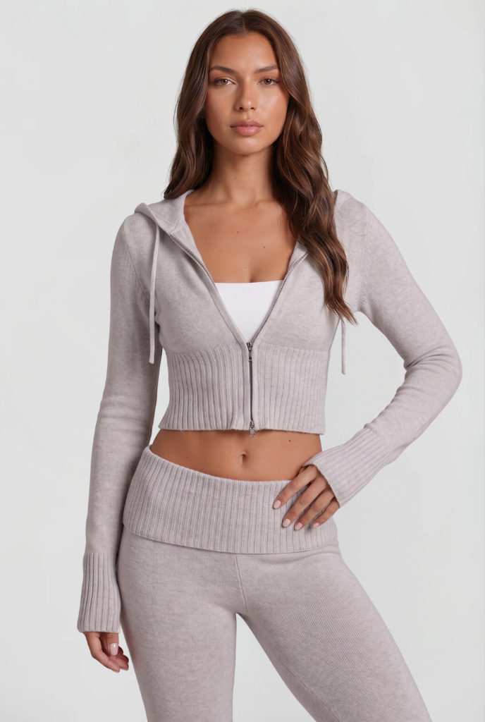 Georgia | Cropped Hoodie Flare Pants Set